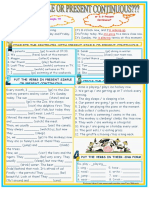 Present Simples or Continuous