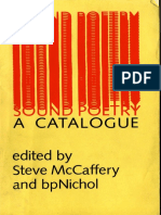 McCaffery and Nichol - Sound Poetry.a Catalogue