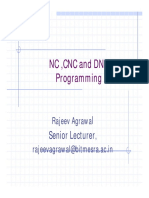 CNC and DNC Programming Activities