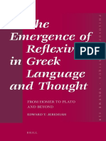 (Philosophia Antiqua, 129) Edward T. Jeremiah-The Emergence of Reflexivity in Greek Language and Thought_ From Homer to Plato and Beyond-Brill Academic Pub (2012).pdf