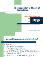 COSC 3340: Introduction To Theory of Computation