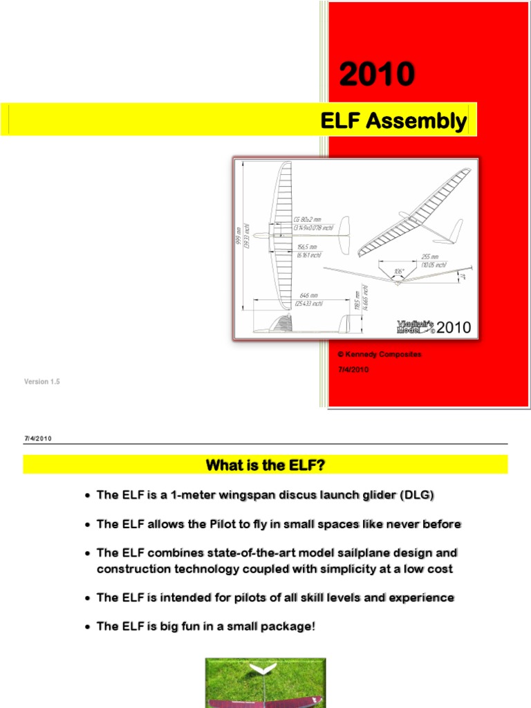 Elf Assembly Version 1-5 PDF | PDF | Aviation | Aircraft