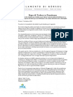 Doran MFK - Komunikado di Prensa Kupo di Trabou vs Enseñansa