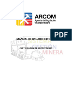 Manual Certificados Exportacion Usuario Externo PDF