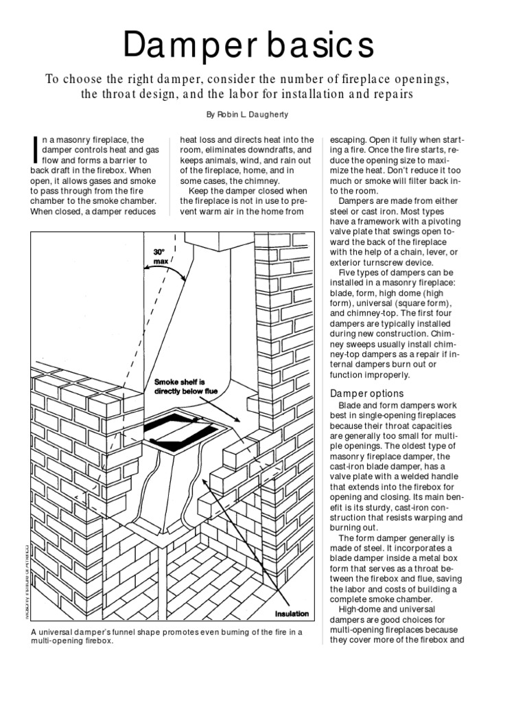 Poker style damper control