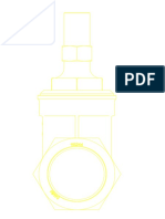 Gate Valve Side Elevation