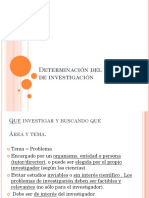 Determinación Del Problema de Investigación