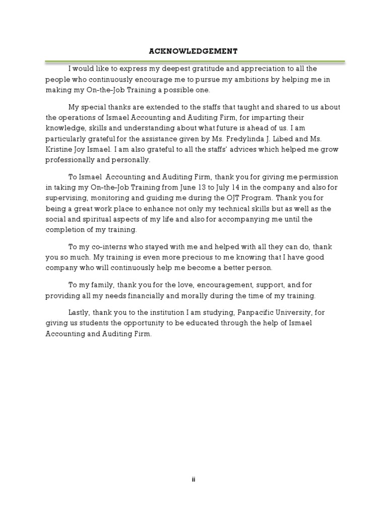 Acknowledgement | PDF