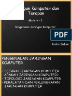 Download Mata Kuliah Jaringan Komputer dan Jaringan Terapan Materi 1 Pengenalan Jaringan Komputer by IndraSufian SN39032122 doc pdf