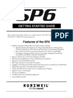 Kurzweil - SP6-Getting Started Guide (RevB)