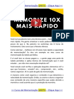 Memorize 10x Mais Rápido - Técnicas de Memorização