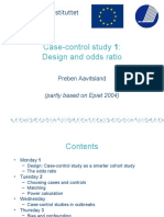 Case-Control Study 1: Design and Odds Ratio: Preben Aavitsland