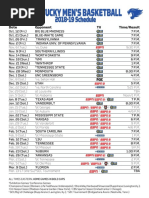 Download Kentucky Mens Basketball Schedule 2018-2019 by Christopher CJ Daniels SN390332637 doc pdf
