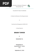 Download Brain Tumor-A Case Sudy by Jemaikha Hinata SN39033747 doc pdf