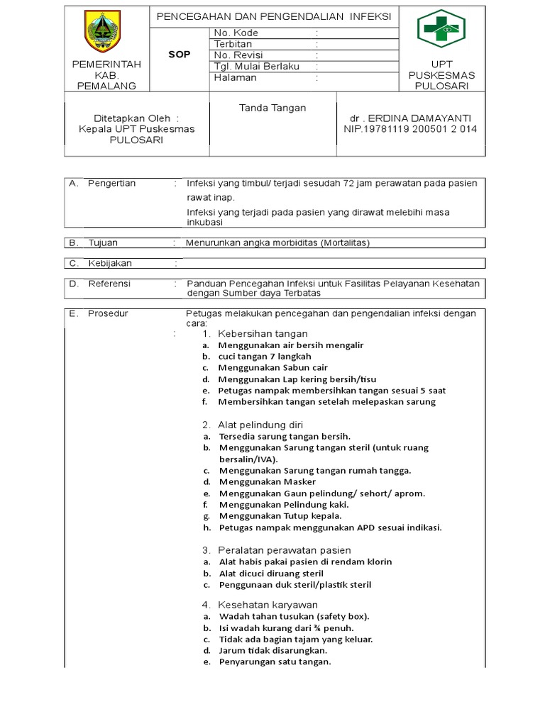 Sop Ppi | PDF