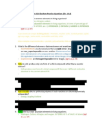 Biochemistry Ch. 1-2 Study Guide