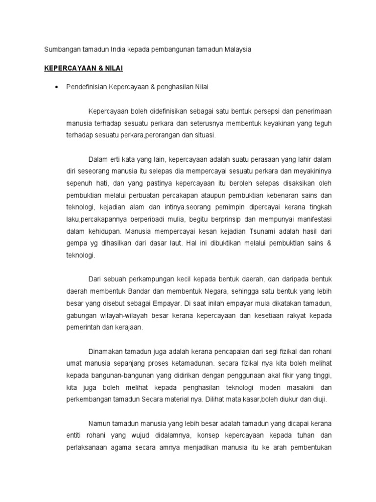 Pembinaan Tamadun Malaysia Pdf