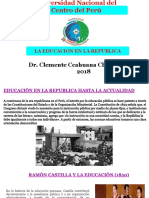 Educación en La República Dr. Ccahuana