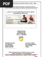 Consumer Behaviour Broadbband Airtel