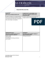 responsible risk lesson plan