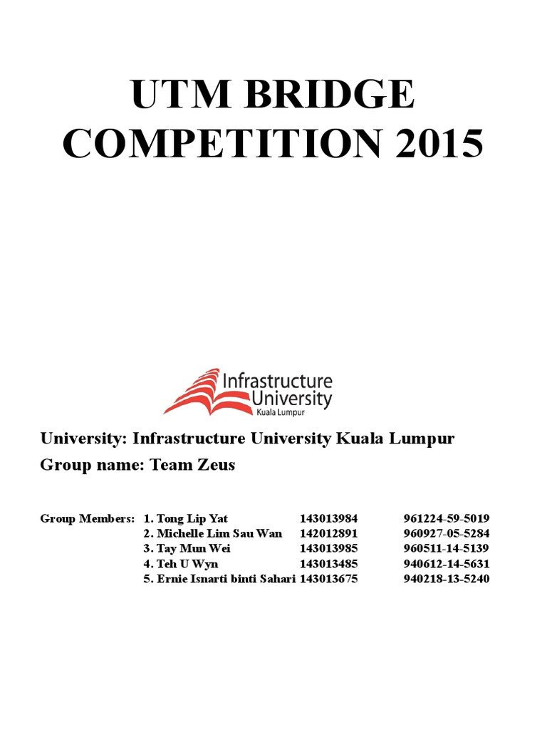 UTM Bridge Final Proposal PDF | PDF | Green Building | Singapore