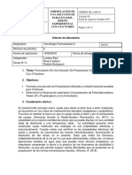 Informe 6 Formulación de Una Solución de Paracetamol.