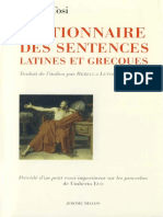 Dictionnaire Des Sentences Latines Et Grecques