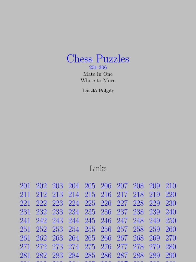 Chess Puzzles for Enthusiasts | PDF | Abstract Strategy Games | Chess