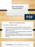 Theteachingprofession 140729030359 Phpapp01 1 PDF