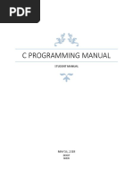 C Programming Manual