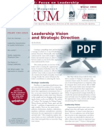 ASQ - ForumWin2004 - Leadership Vision and Strategic Direction