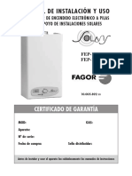 Manual Termo Fagor 