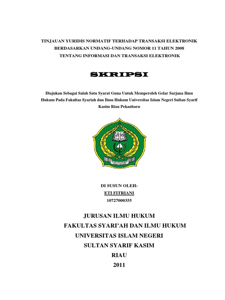 Skripsi Hukum Perdata Normatif Pejuang Skripsi