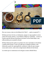 Salsa satay receta