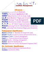 Toefl Gmat LL.B PGDM M.Phil F. T. P M.B.A PHD: D Idactical Significance