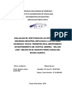 Evaluacion de Efectividad de Las Estrategias de Seguridad Industrial Enfocadas A Los Factores de Riesgos Fisicos