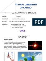 Conservation of Energies