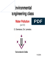 Environmental Engineering Class: Water Pollution
