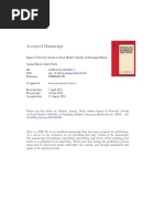 Impact of Terrorist Attacks on Stock Market Volatility in Emerging Markets