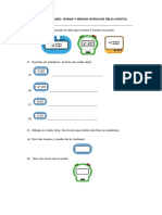 relojes digitales actividad