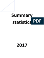 Summary Statistics 2017
