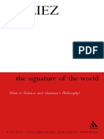 The Signature of the World or What is Deleuze and Guattari s Philosophy PDF Notes 201801041251