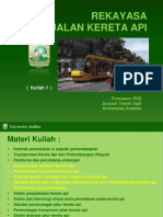 Kuliah 1 - Sejarah Jalan Rel PDF