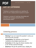 Art of Listening