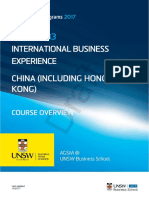 MNGT6583: International Business Experience China (Including Hong Kong)