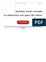 Solution of Operating System Concepts by Silberschatz and Galvin 8th Edition