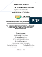 informe de practica pre profesional de contabilidad en la municipalidad distrital de amarilis huanuco