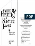 DAY, Robert. How To Write and Publish A Scientific Paper, 5th Ed.