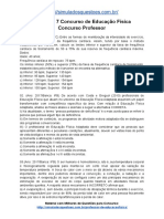 Simulado 7 Concurso de Educação Física Concurso Professor