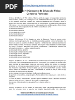 Simulado 15 Concurso de Educação Física Concurso Professor